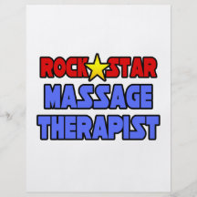 Rock Star Massage Therapist Flyer