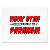 Rock Star...Paralegal Personalised Invites