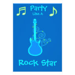 Rock Star Party Invitations