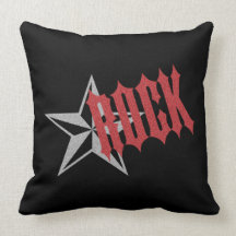 Rock Star Throw Pillow