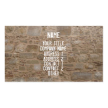 Rock & Stone Wall Business Card Template