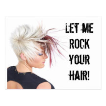ROCK your hair!!! Post Cards