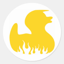 Rockabilly Rubber Duckie Sticker
