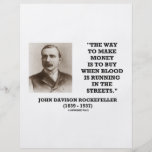 Rockefeller Buy When Blood Is Running In Streets Flyers