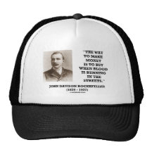 Rockefeller Buy When Blood Is Running In Streets Hat