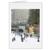 Rockefeller Centre Ice Rink & Tree Christmas Card