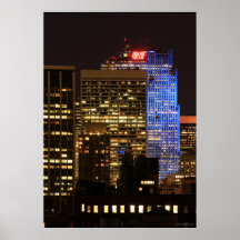 Rockefeller Centre lit up blue for Autism 2012 Print
