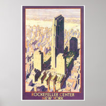Rockefeller Centre NYC Poster