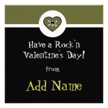 Rocker Boy Funky Valentine Custom Invitation