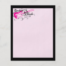 Rocker Chick Guitar Flyers