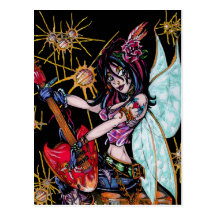 Rocker Chick Katie PostCard