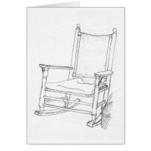 rocker greeting card