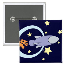 Rocket Kids Pinback Buttons