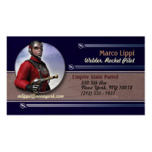 Rocket Pilot #4 Business Cards