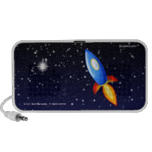 Rocket ship Doodle speaker