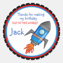 Rocket Shop Outer Space Stickers