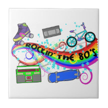 Rockin The 80s Ceramic Tile