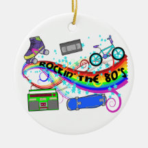 Rockin The 80s Christmas Tree Ornaments