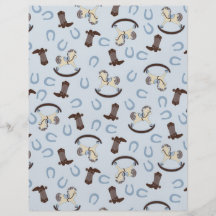 Rocking Horse Boy Dual-Sided Scrapbook Paper 2 Flyers