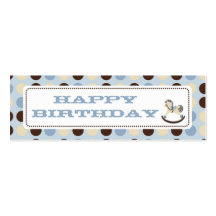 Rocking Horse Skinny Gift Tag 2 Business Cards