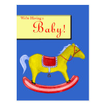 Rocking Horse - Traditional Toys (Primary Colours) Post Card