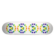 Rocking Irish Rainbow Shamrocks Skateboard Decks