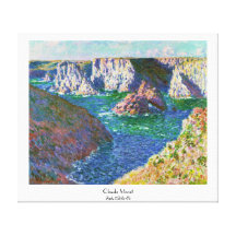 Rocks at Belle-Ile Claude Monet Canvas Print