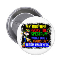 Rocks Spectrum Autism Buttons