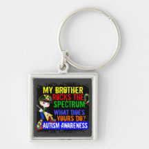 Rocks Spectrum Autism Key Chain