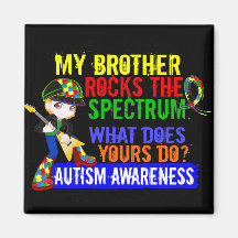 Rocks Spectrum Autism Refrigerator Magnet