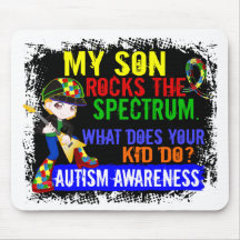 Rocks Spectrum Autism Son Mousepad