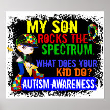 Rocks Spectrum Autism Son Print