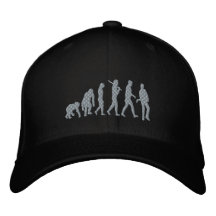 Rockstar Evolution Musician Evolution Rock Music Embroidered Hat
