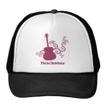 Rockstar Guitar Hat, Fuchsia