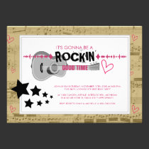 Rockstar Kids Birthday Party Invitations invitations