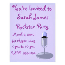 Rockstar Party Invitation