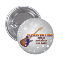 Rockstars are born in Cayman Islands Button