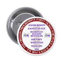 Rocky Anderson Oregon Progressive Party Ticket Pinback Buttons