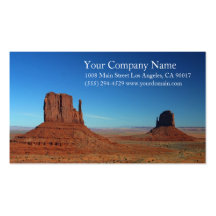 Rocky Monument Desert Blue Sky Business Card