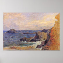 Rocky Sea Coast By Paul Gauguin (Best Quality) Posters