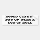 RODEO CLOWNS BUMPER STICKER