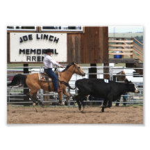 Rodeo Ropin' Cowboy Photo Art
