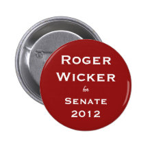 Roger Wicker for Senate 2012 Pinback Button
