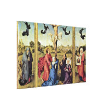 Rogier van der Weyden - Left wing:Mary Magdalene Gallery Wrapped Canvas