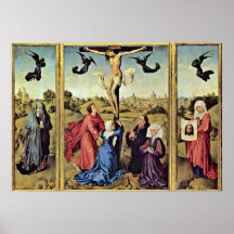 Rogier van der Weyden - Left wing:Mary Magdalene Print