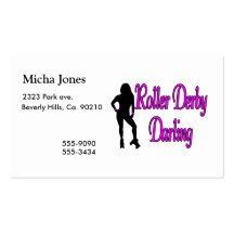 Roller Derby Darling Business Cards