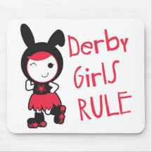 Roller Derby - Derby Girls Rule Mouse Pad