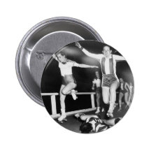 Roller Derby Girl Pin
