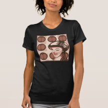 roller derby girl t-shirt