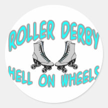 Roller Derby Round Sticker